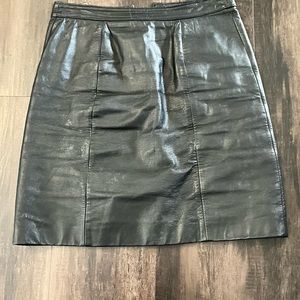 Vintage Bermans Leather Mini Skirt